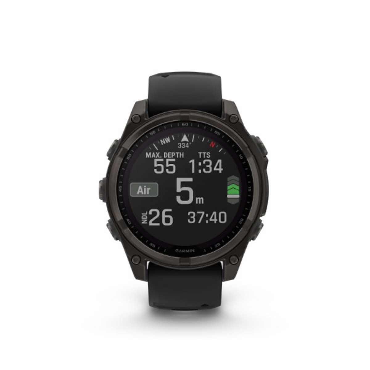 GARMIN Fenix 8 47mm Solar Sapphire Titanium Carbon Gray with Black and Pebble Gray GA-010-02906-11