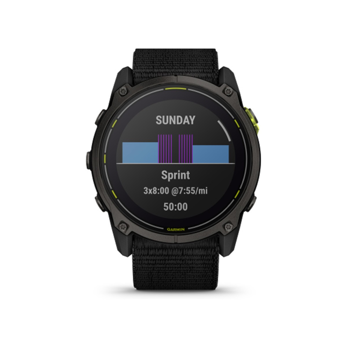 GARMIN Enduro™ 3 Sapphire Solar Gray Titanium with Black Nylon Band GA-010-02751-01