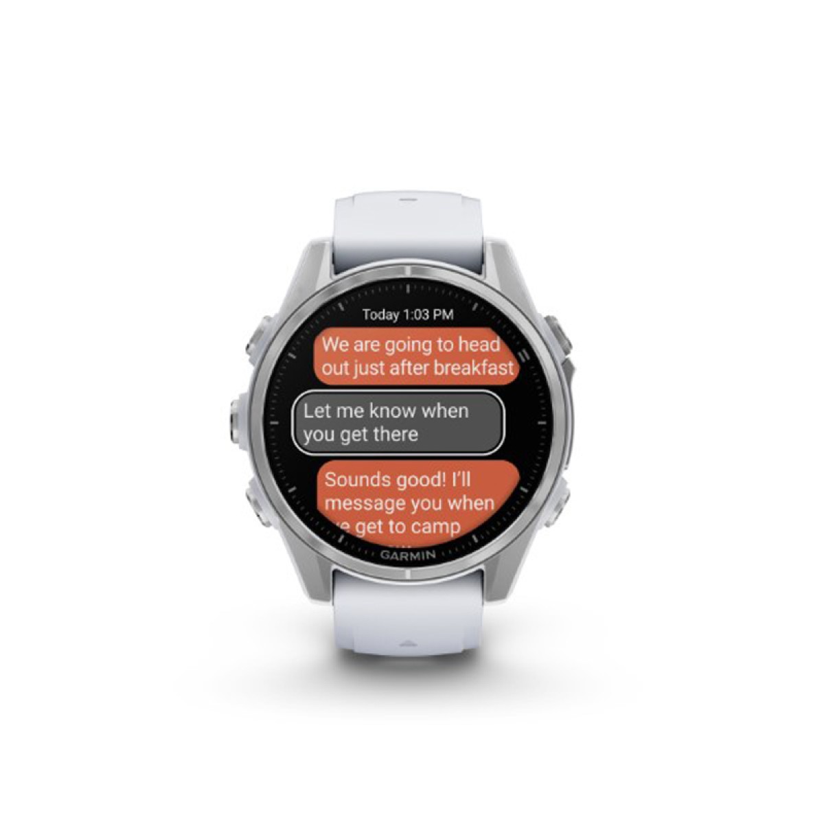 GARMIN Fenix 8 43mm Amoled Silver with Whitestone GA-010-02903-00