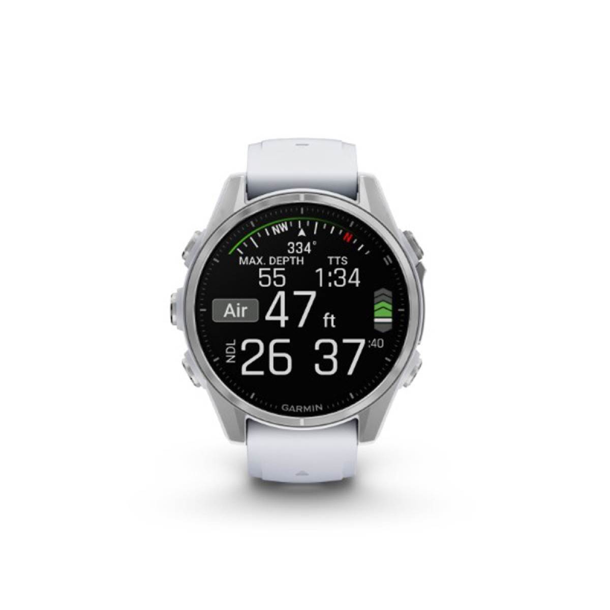 GARMIN Fenix 8 43mm Amoled Silver with Whitestone GA-010-02903-00