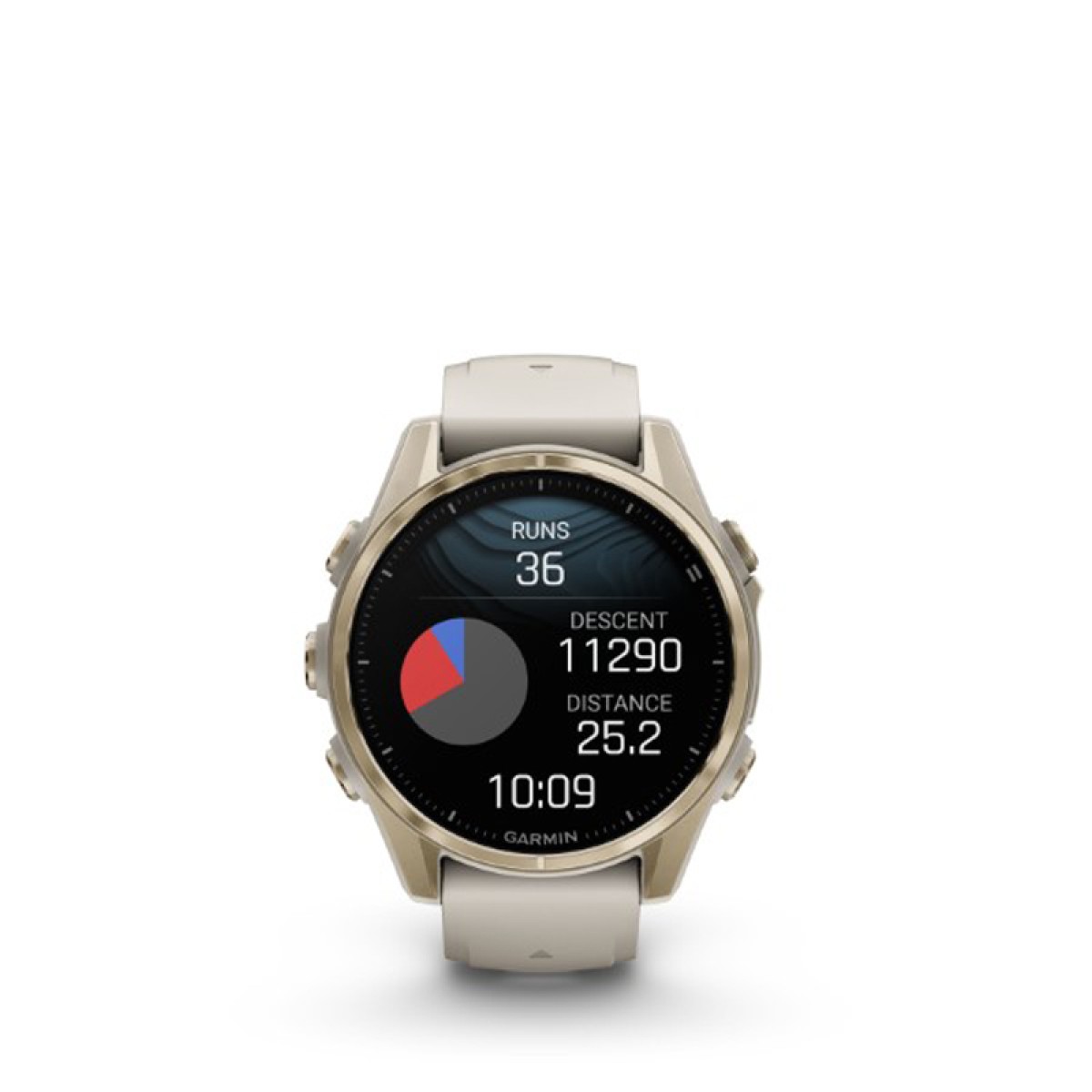 GARMIN Fenix 8 43mm Amoled Sapphire Soft Gold with Fog Gray and Dark Sandstone GA-010-02903-11