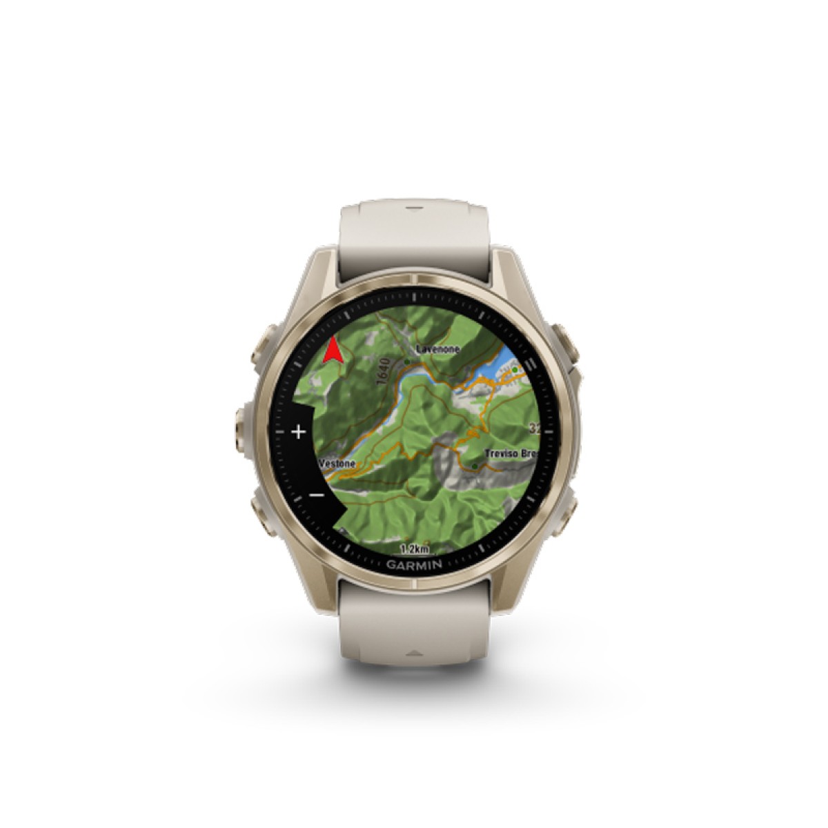 GARMIN Fenix 8 43mm Amoled Sapphire Soft Gold with Fog Gray and Dark Sandstone GA-010-02903-11