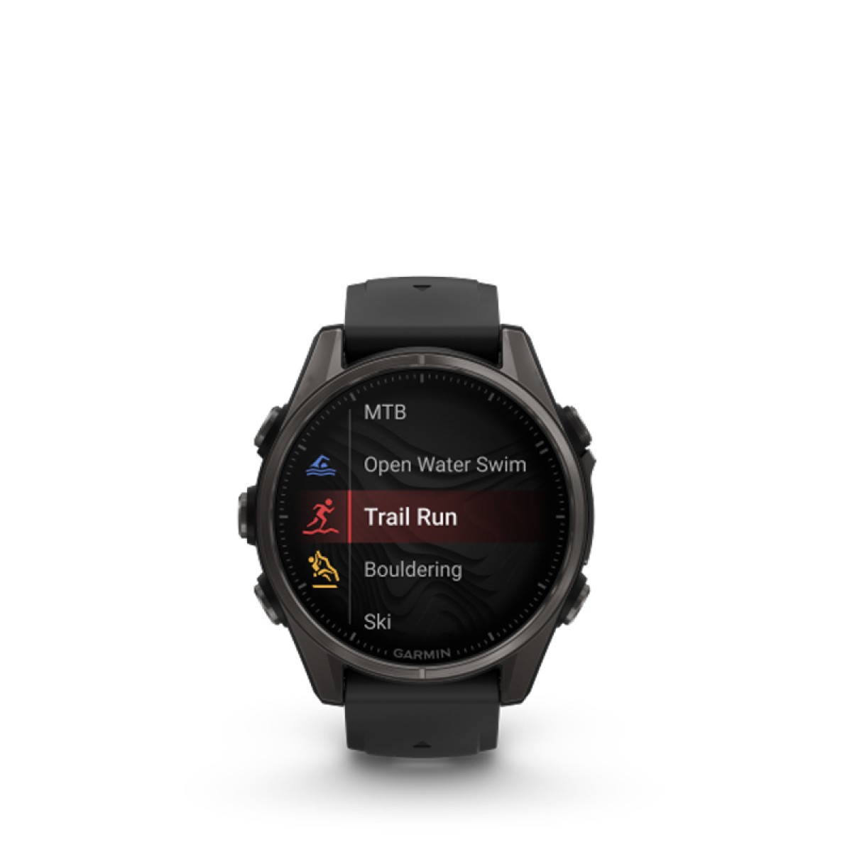 GARMIN Fenix 8 43mm Amoled Sapphire Titanium Carbon Gray with Black and Pebble Gray GA-010-02903-21