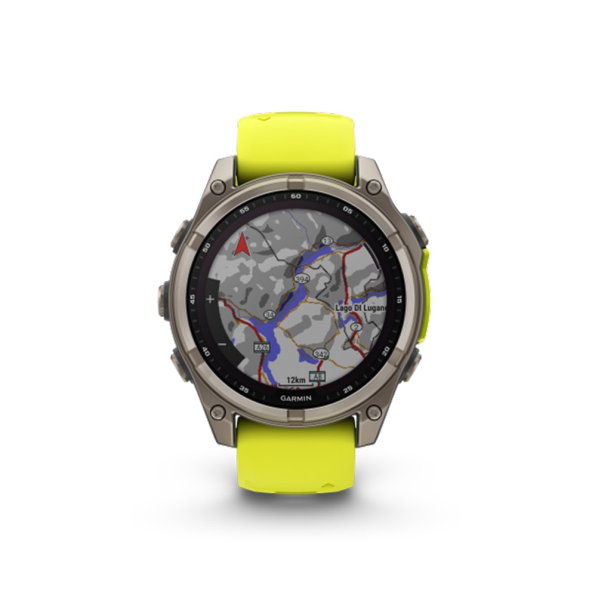 GARMIN Fenix 8 47mm Solar Sapphire Titanium with Amp Yellow and Graphite GA-010-02906-21