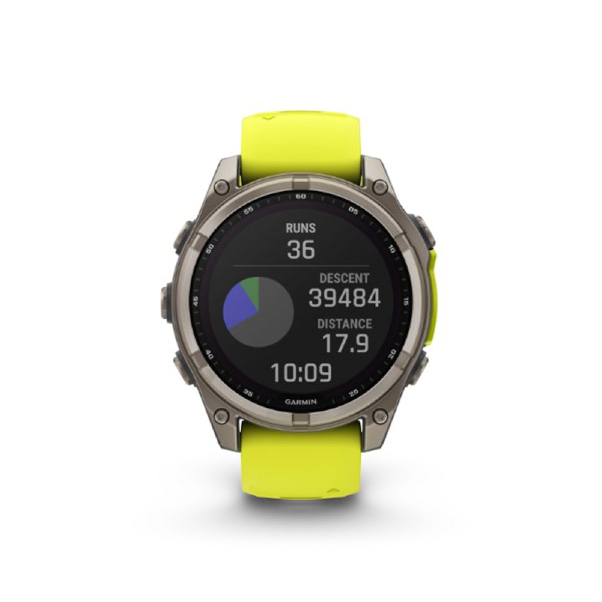 GARMIN Fenix 8 47mm Solar Sapphire Titanium with Amp Yellow and Graphite GA-010-02906-21