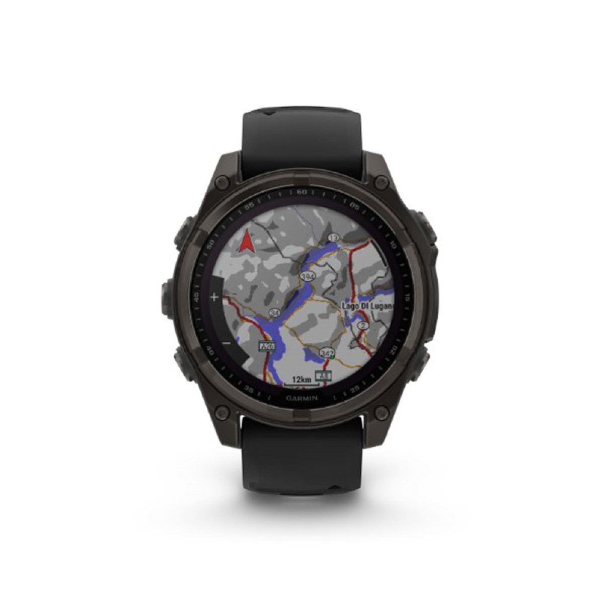 GARMIN Fenix 8 51mm Solar Sapphire Titanium Carbon Gray with Black and Pebble Gray GA-010-02907-11