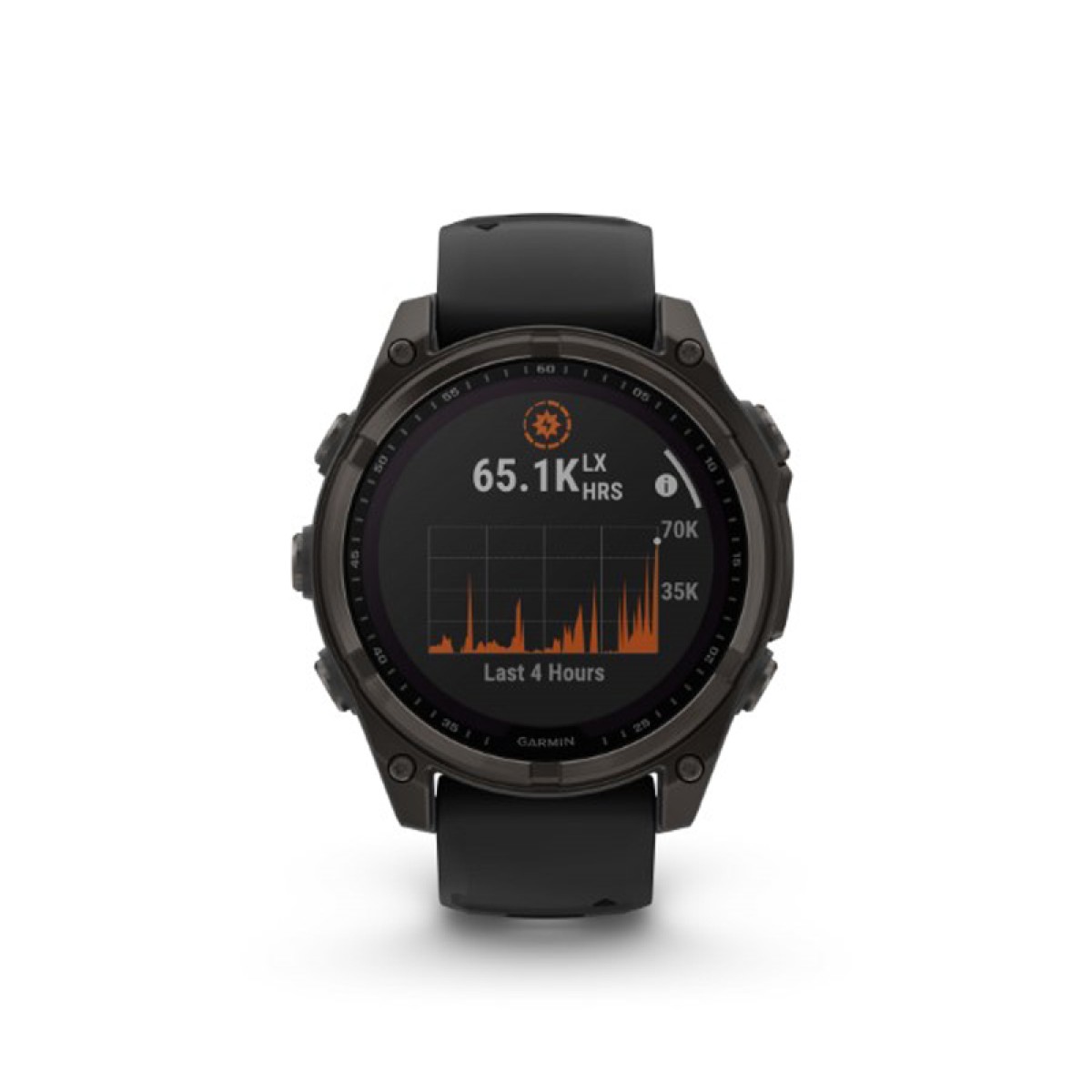 GARMIN Fenix 8 51mm Solar Sapphire Titanium Carbon Gray with Black and Pebble Gray GA-010-02907-11