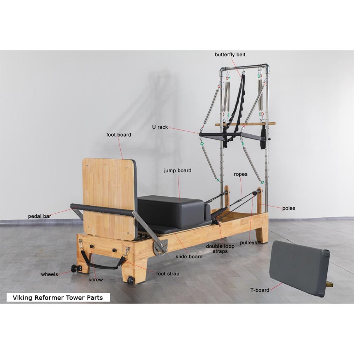 Κρεβάτι Pilates Reformer with Tower 106112 Viking