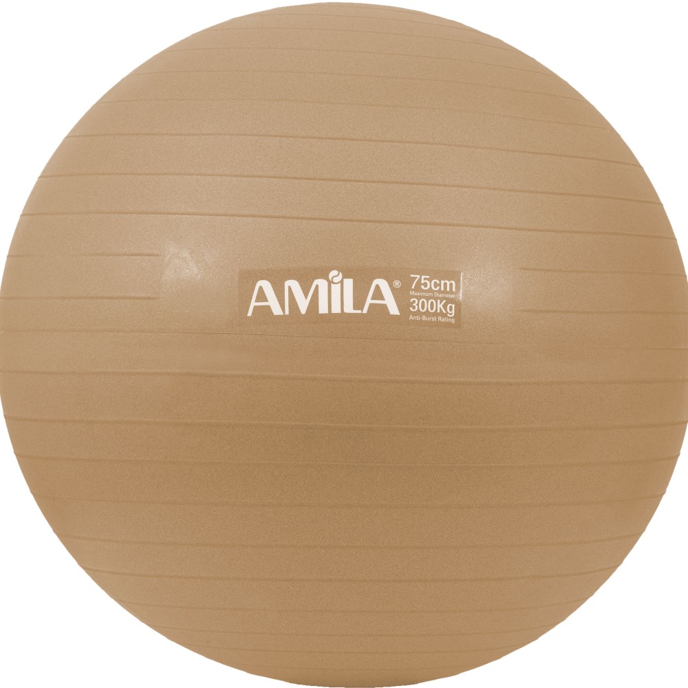 Μπάλα Γυμναστικής AMILA GYMBALL 75cm Χρυσή Bulk 48415