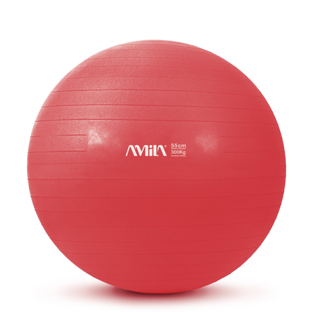 Μπάλα Γυμναστικής AMILA GYMBALL 55cm Κόκκινη Bulk 48440