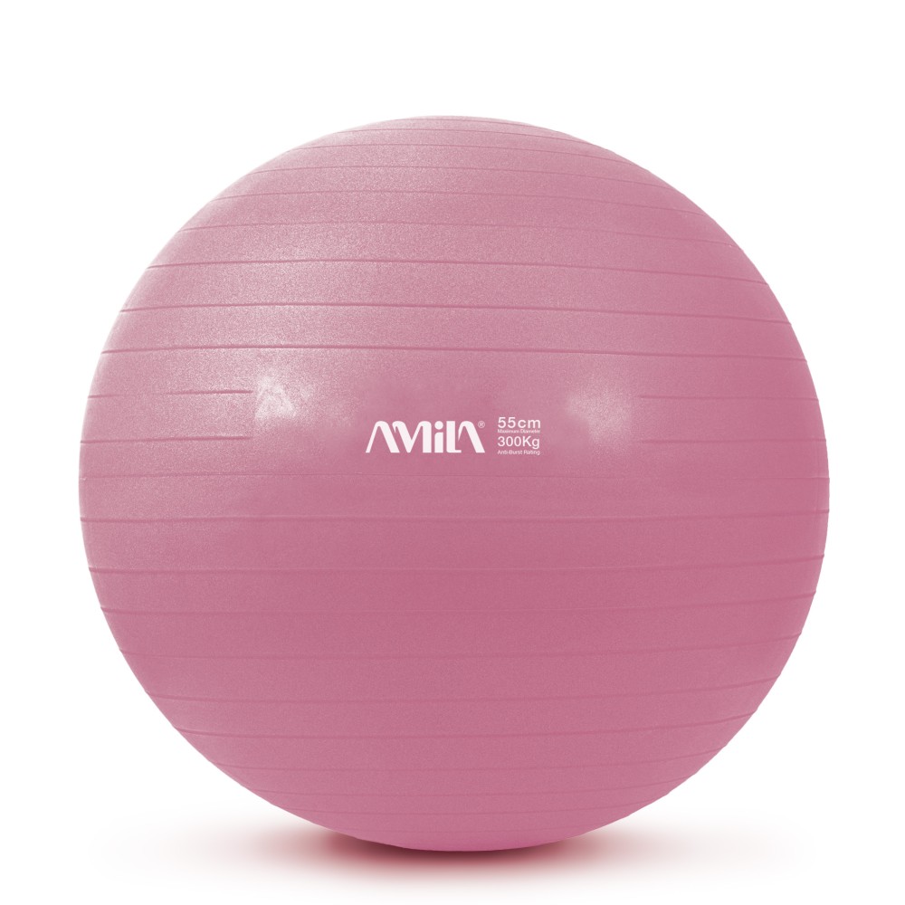 Μπάλα Γυμναστικής AMILA GYMBALL 55cm Ροζ 95827