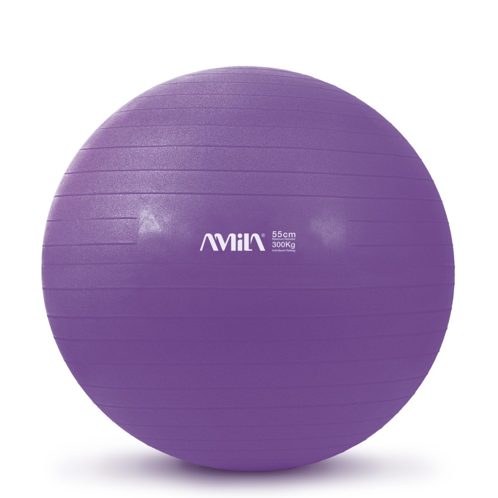 Μπάλα Γυμναστικής AMILA GYMBALL 55cm Μωβ 95830