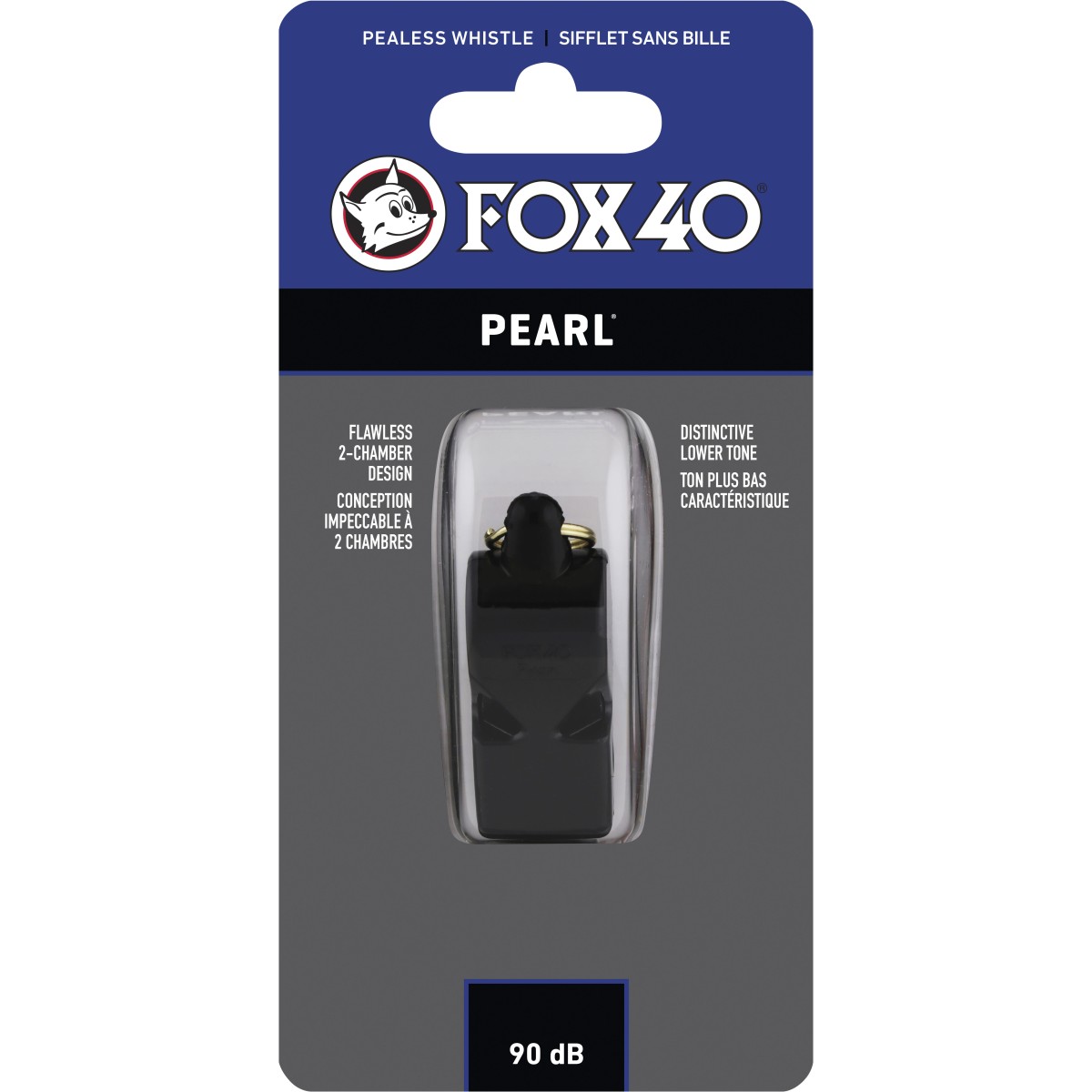 Σφυρίχτρα FOX40 Pearl Μαύρη 97020008