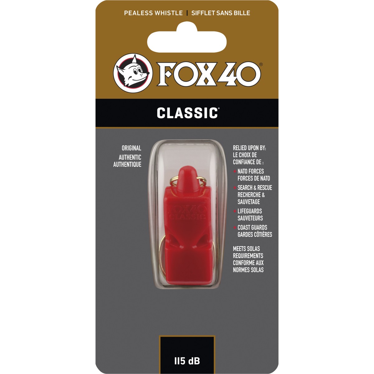 Σφυρίχτρα FOX40 Classic Safety Κόκκινη 99020100